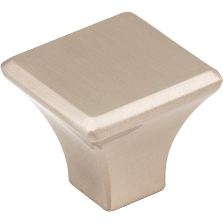 JEFFREY ALEXANDER 1-1/8" Overall Length Satin Nickel Square Marlo Cabinet Knob 972SN